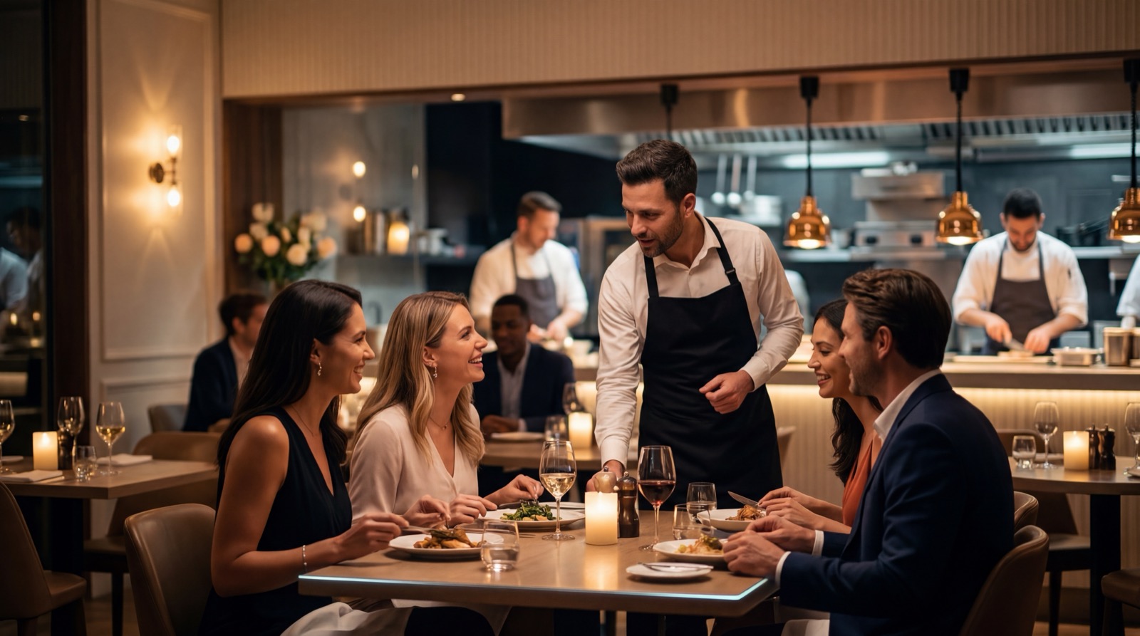 Restaurant mit Gästen